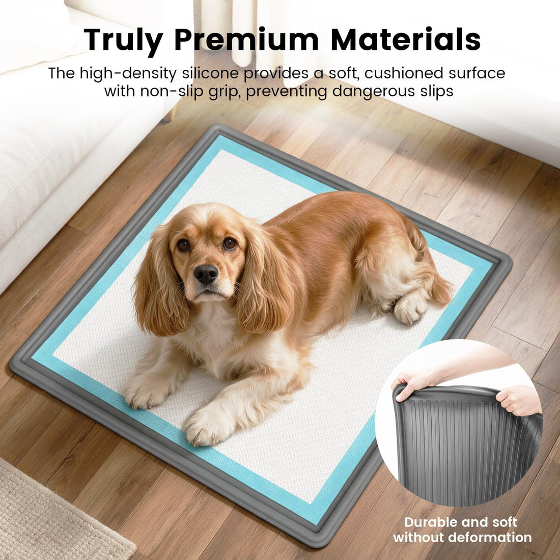 Dog Pee Pad Holder Tray, Fits for 22"x22"