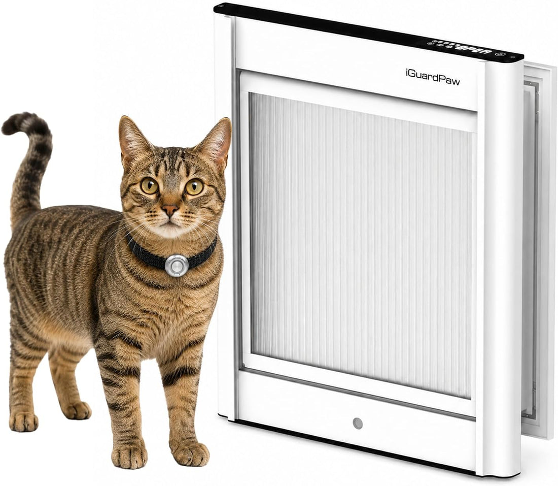 Cat Door with Collar Sensor, Automatic Cat Door, with Curfew, XS