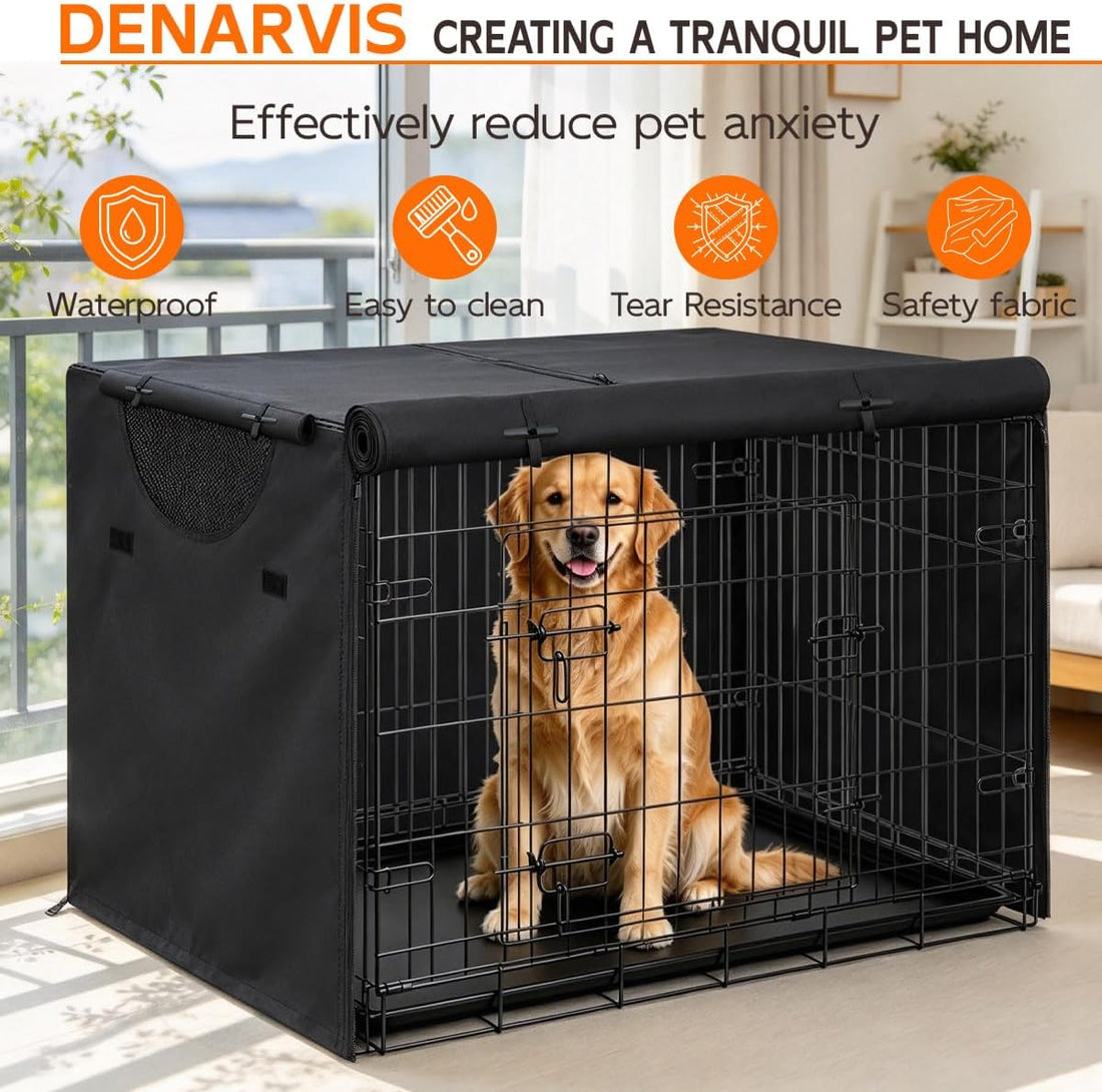 Dog Crate Cover, 18 inches, Black