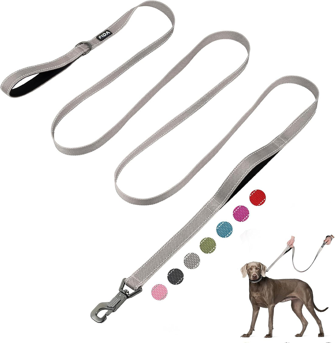 Fida Heavy Duty Dog Leash for Medium Large Dogs, 4 FT