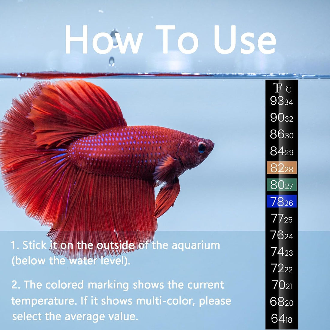 AQUANEAT Aquarium Heater, 25W Small Betta Fish Tank Heater