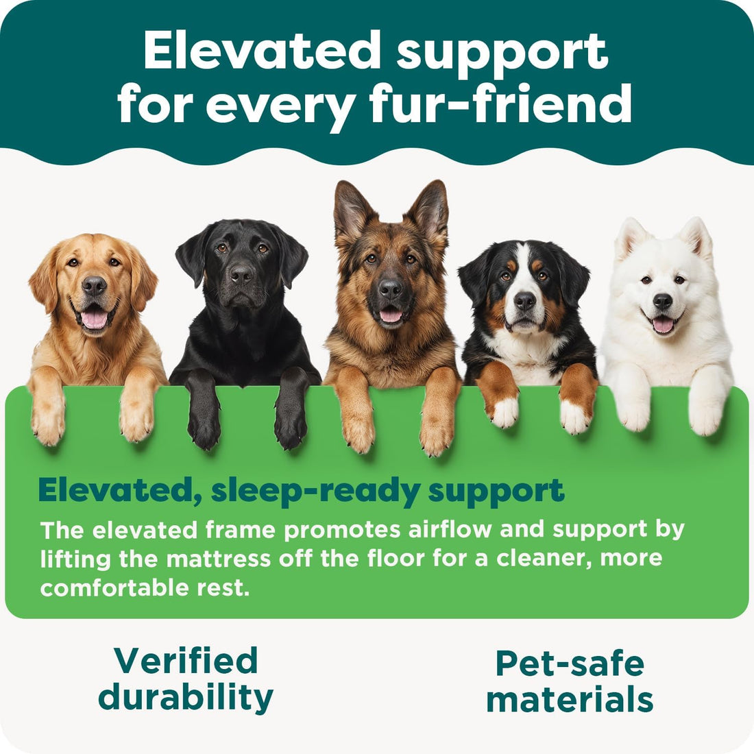 Furhaven Steady Paws Multi-Step Pet Stairs for High Beds & Sofas
