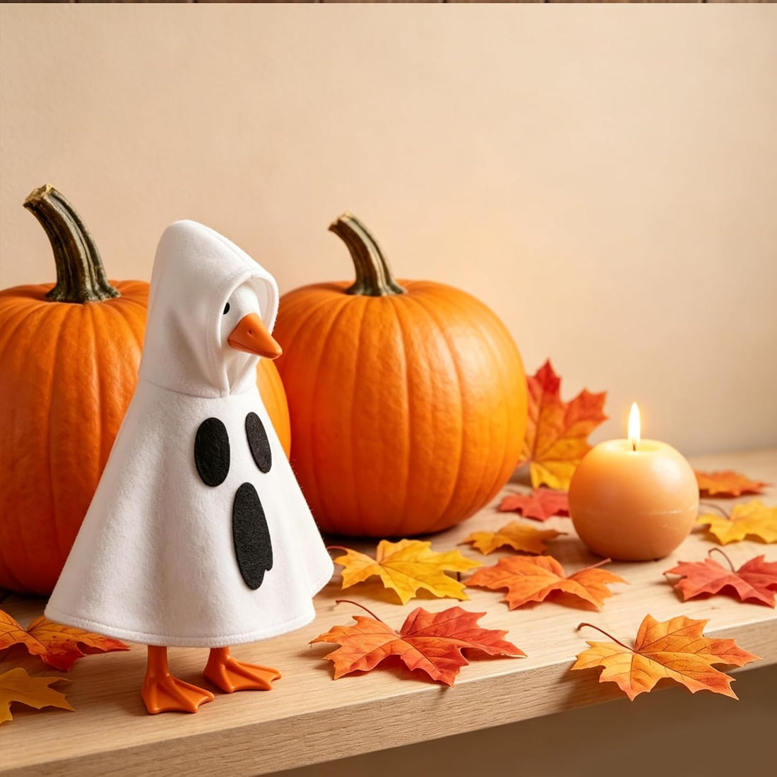 7 Inch Desk Goose Halloween Outfits Ghost Patterns Mini Desk Goose