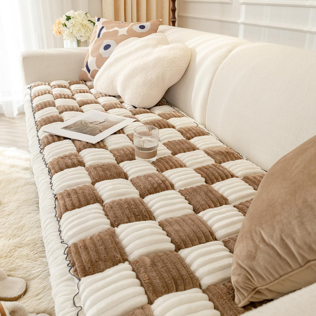 Dog Couch Cover Protector, Quilted Washable Non-Slip Sofa Mat for Pets