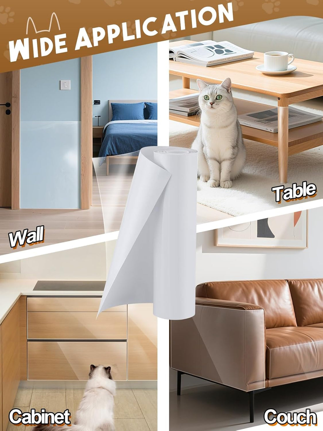 136x12in Cat Scratch Furniture Protector