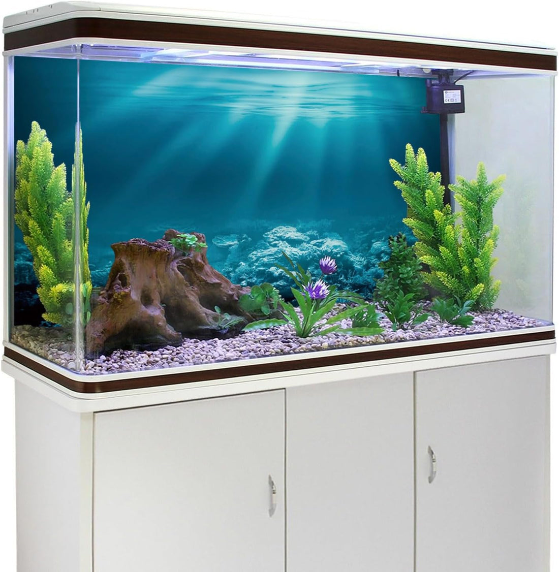 24x16 in Undersea Aquarium Backdrop Underwater World Fish Tank