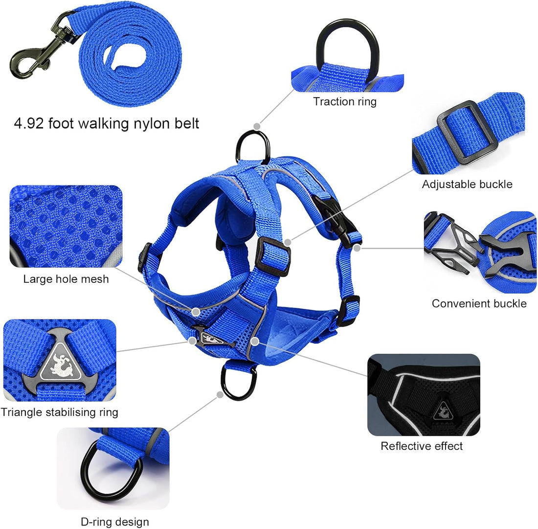 XL Cat Harness Escape Proof for Heavy Cats Adjustable for Extra Large