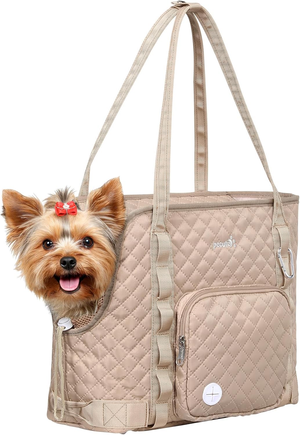 Pecute Dog Purse Carrier, Dog Carrier with Pockets for Small Dogs