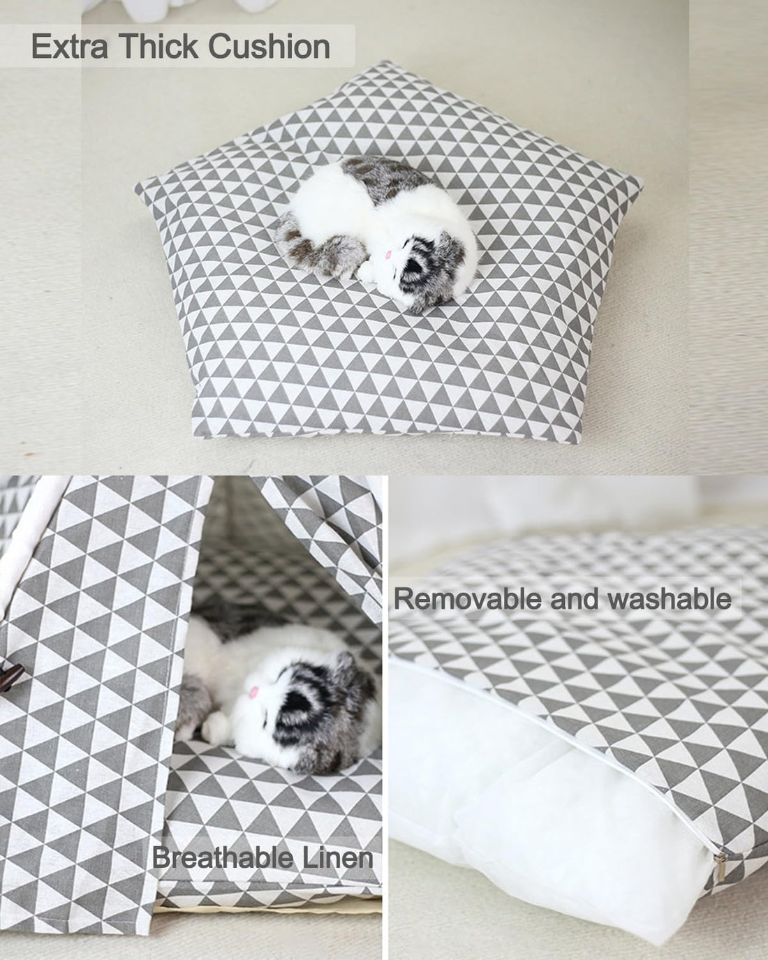 OAOAPLOS® Cat Tent and Dog Tent Bed Teepee