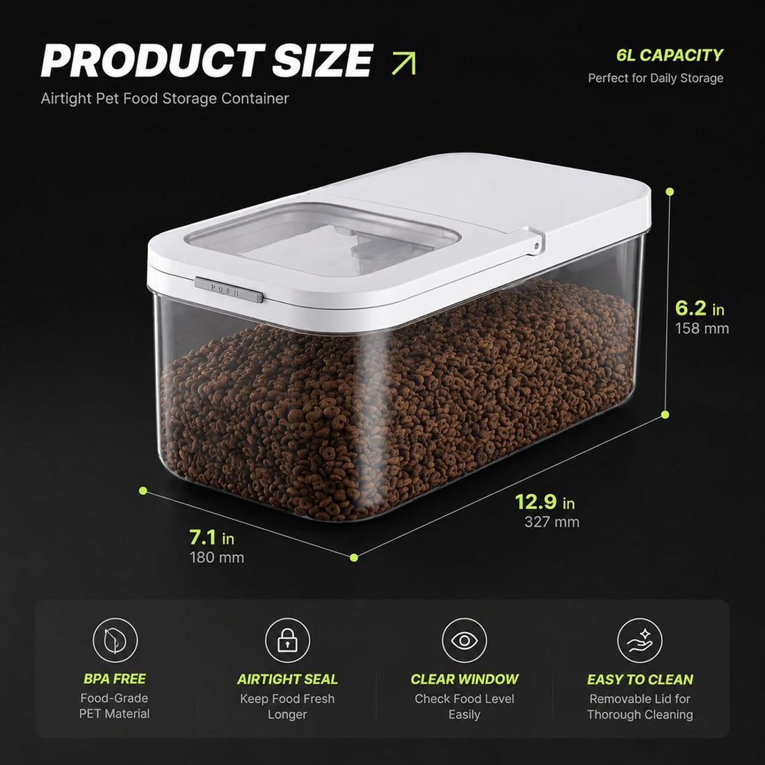 LivLab Mker Dog Food Storage Container 10 Lbs