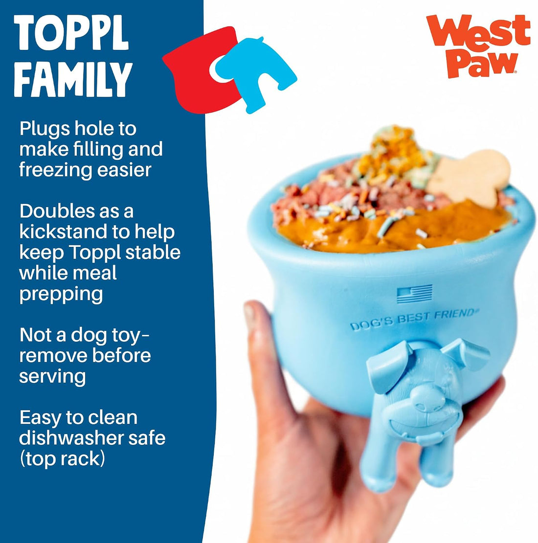WEST PAW Toppl Stopper Insert Accessory for Toppl Dog Treat Toy