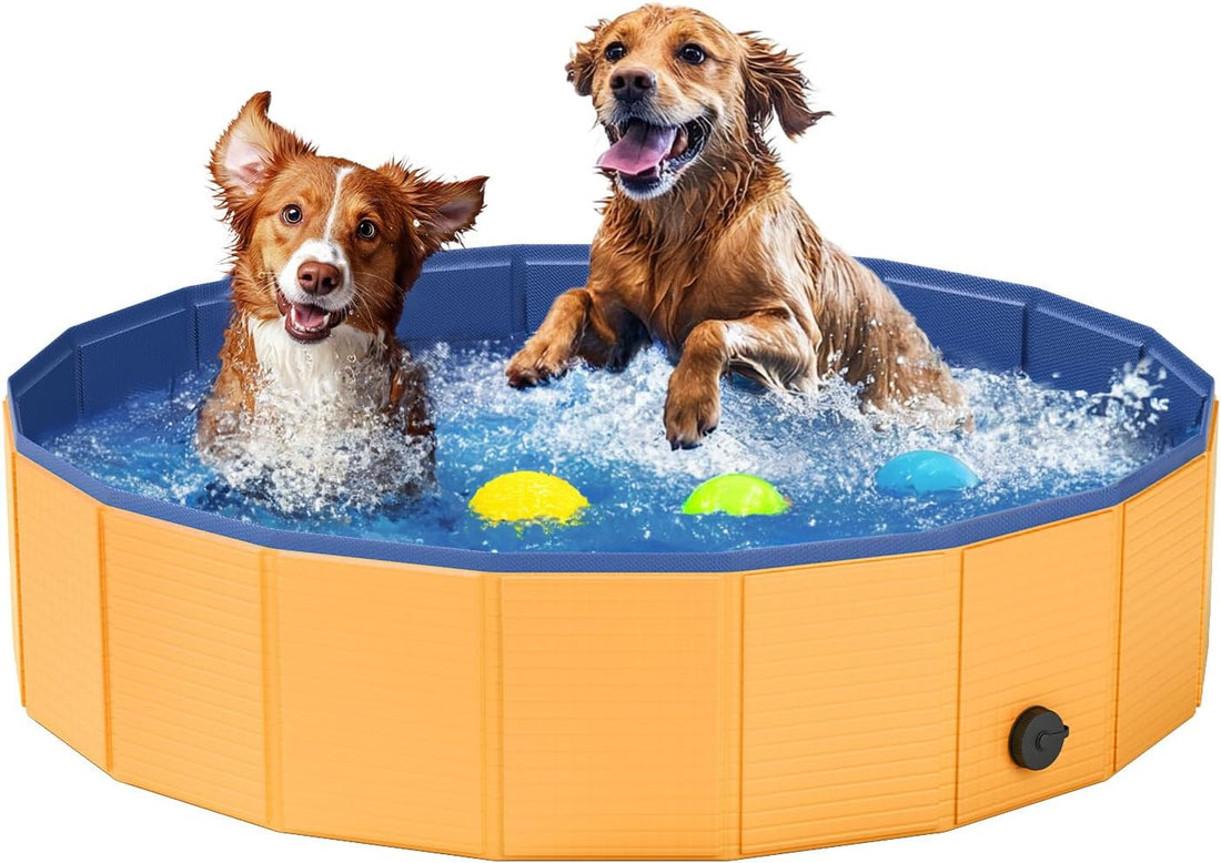 Foldable Dog Pool, 40" Pet Swimming Pool