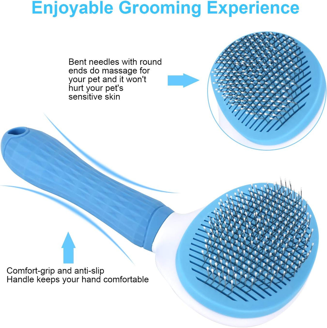 Depets Self Cleaning Slicker Brush