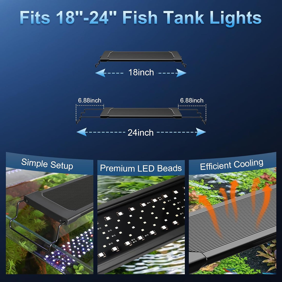 fishkeeper Aquarium Plant Light with Time Sync