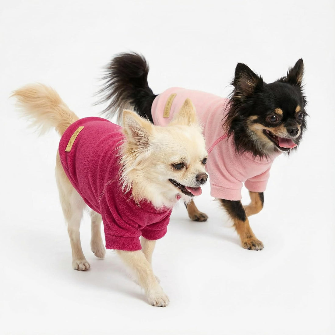 Fitwarm 3 Pack Classic Fleece Sweatshirt for Small Dogs and Cats