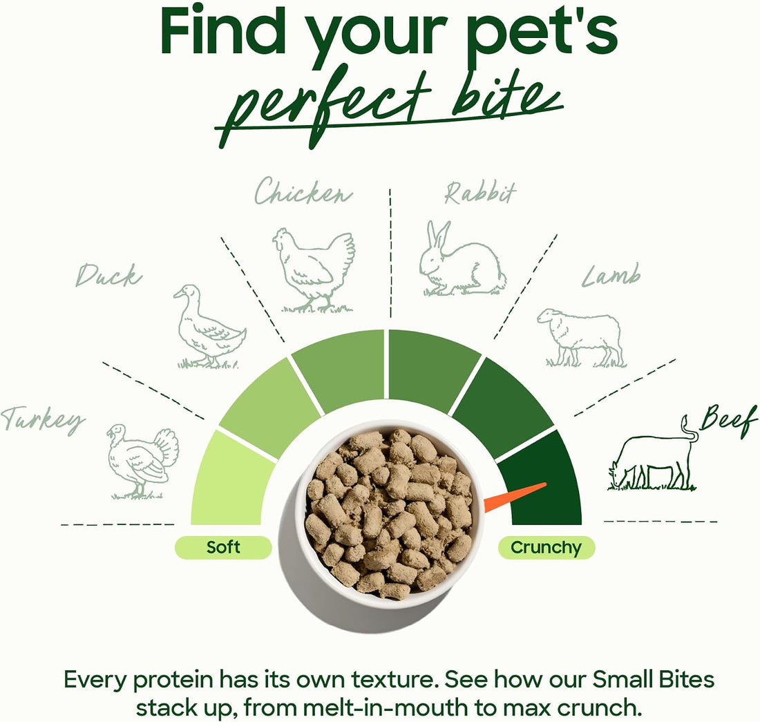 smallbatch Freeze Dried Raw Dog Food, Grass-Fed Small Bites 7 oz