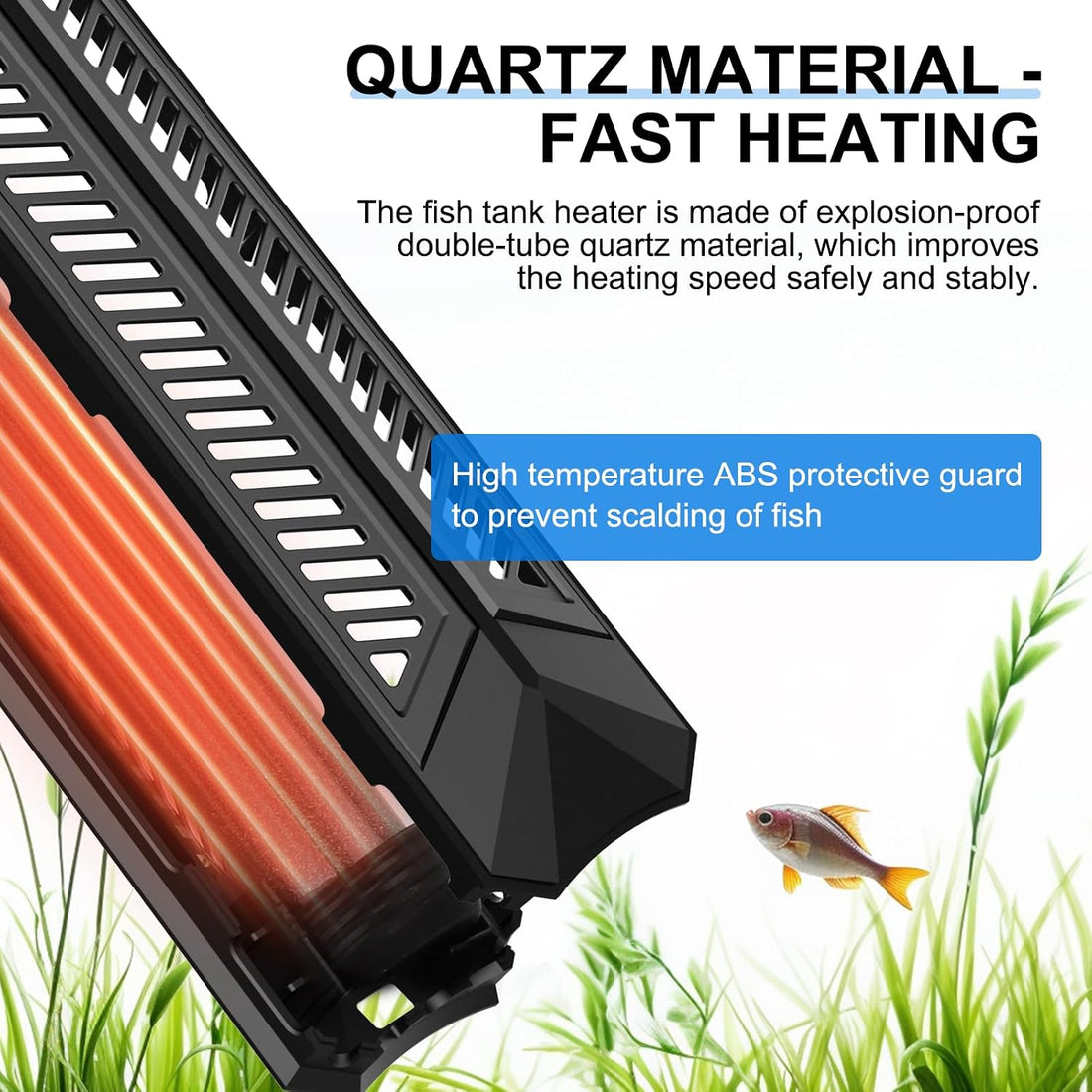 fishkeeper Aquarium Heater, 300W Fish Tank Heater for 40-80 Gallon