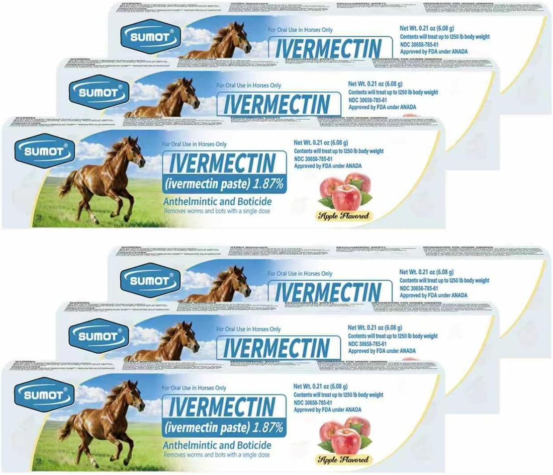 6-Pack Ivermectin Horse Paste 1.87%
