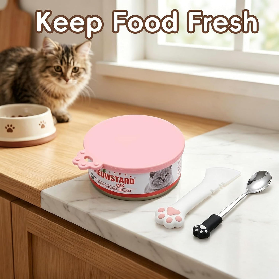 4 PCS Pet Food Can Accessory Set