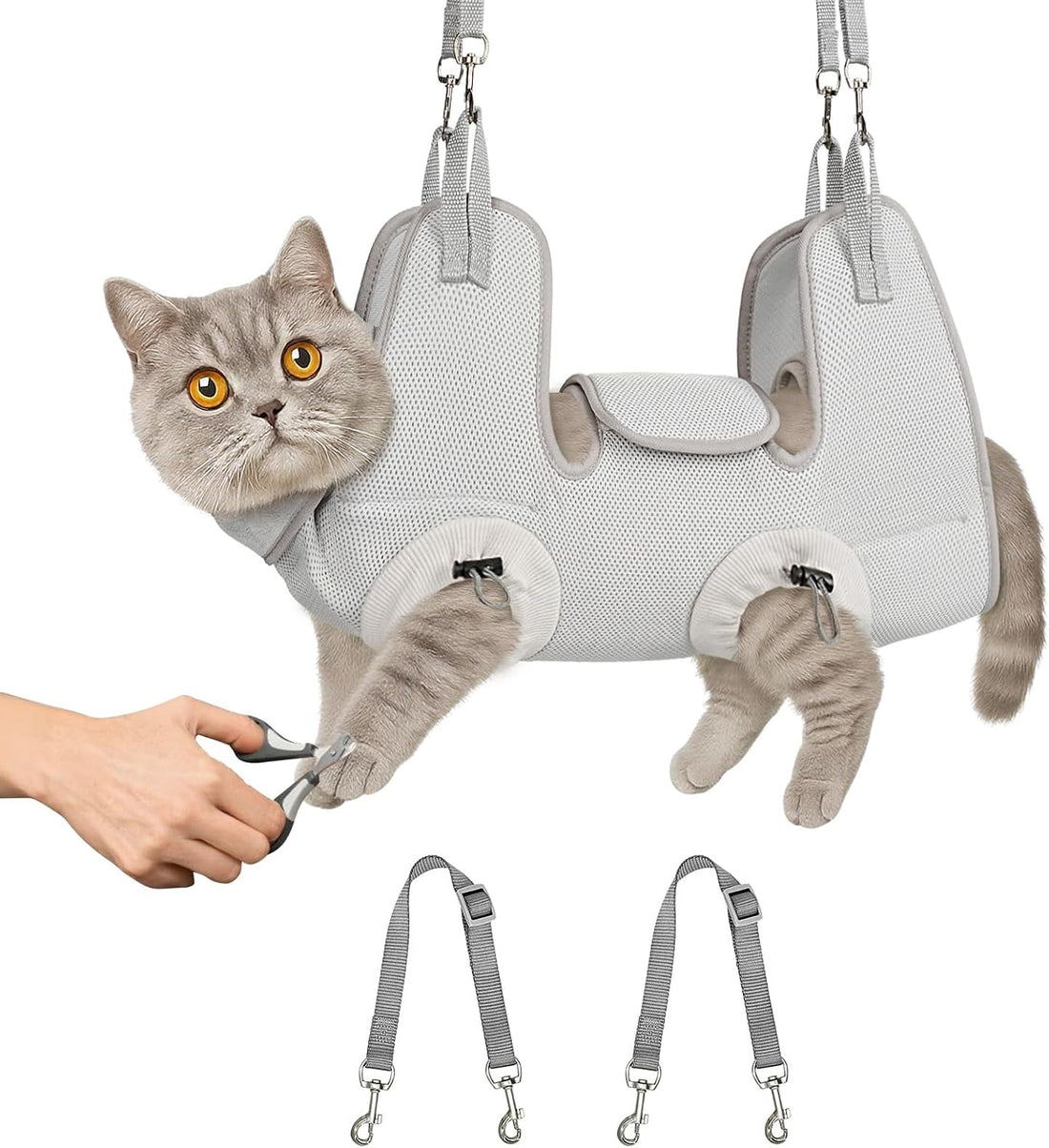 Supet Cat Grooming Hammock Harness for Nail Trimming