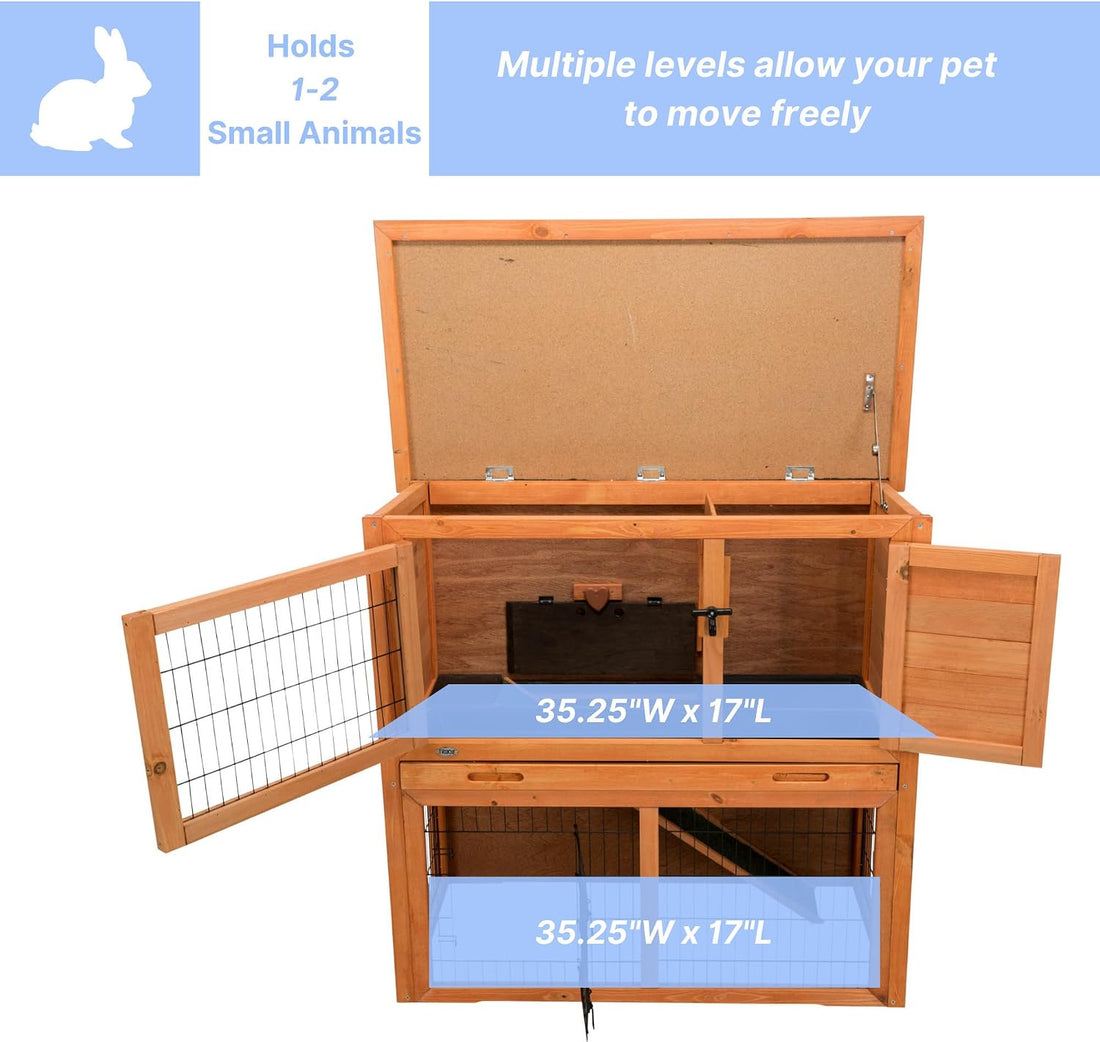 TRIXIE natura Outdoor Rabbit Hutch with Run