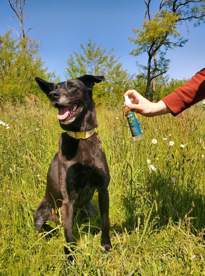 ALZOO Natural Flea and Tick Repellent Spray for Dogs