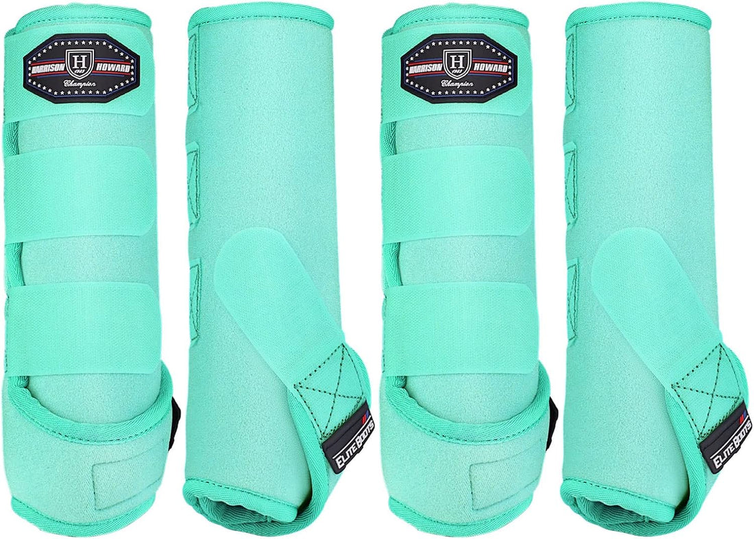 Harrison Howard 4-Pack Horse Sport Boots, Protective Horse Boots