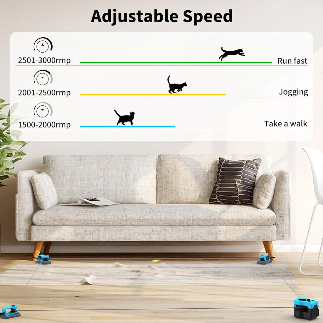 AsFrost Upgraded Interactive Cat Toy for Indoor Cats