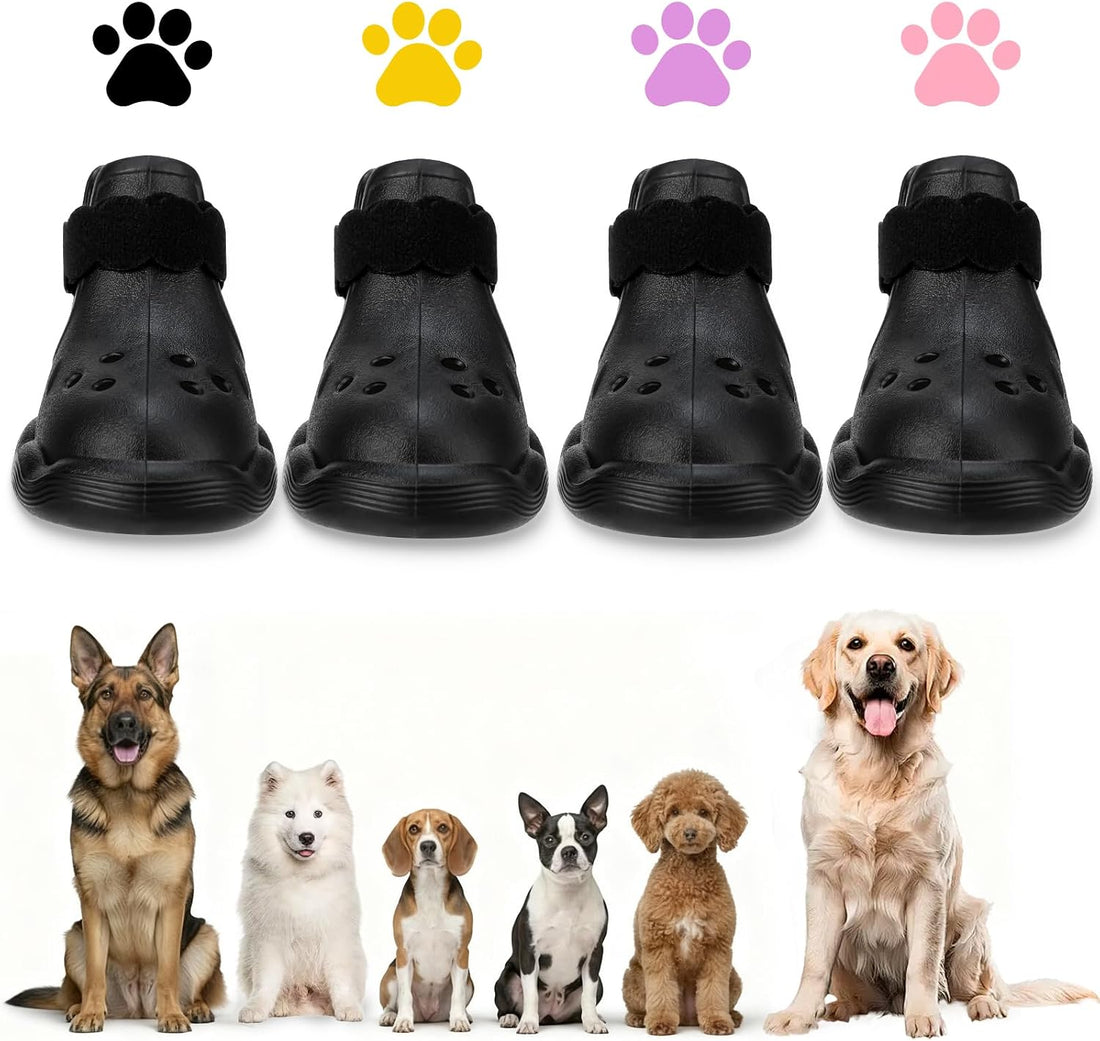 Dog Shoes for Hot Pavement and Snow - Waterproof, Non-Slip