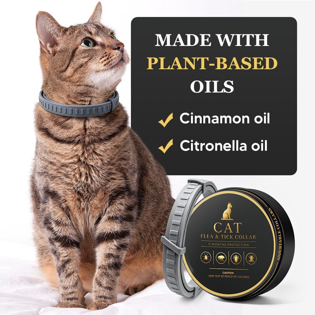 Flea Collar for Cats, Cat Flea Tick Collar, Tick Collar for Cats