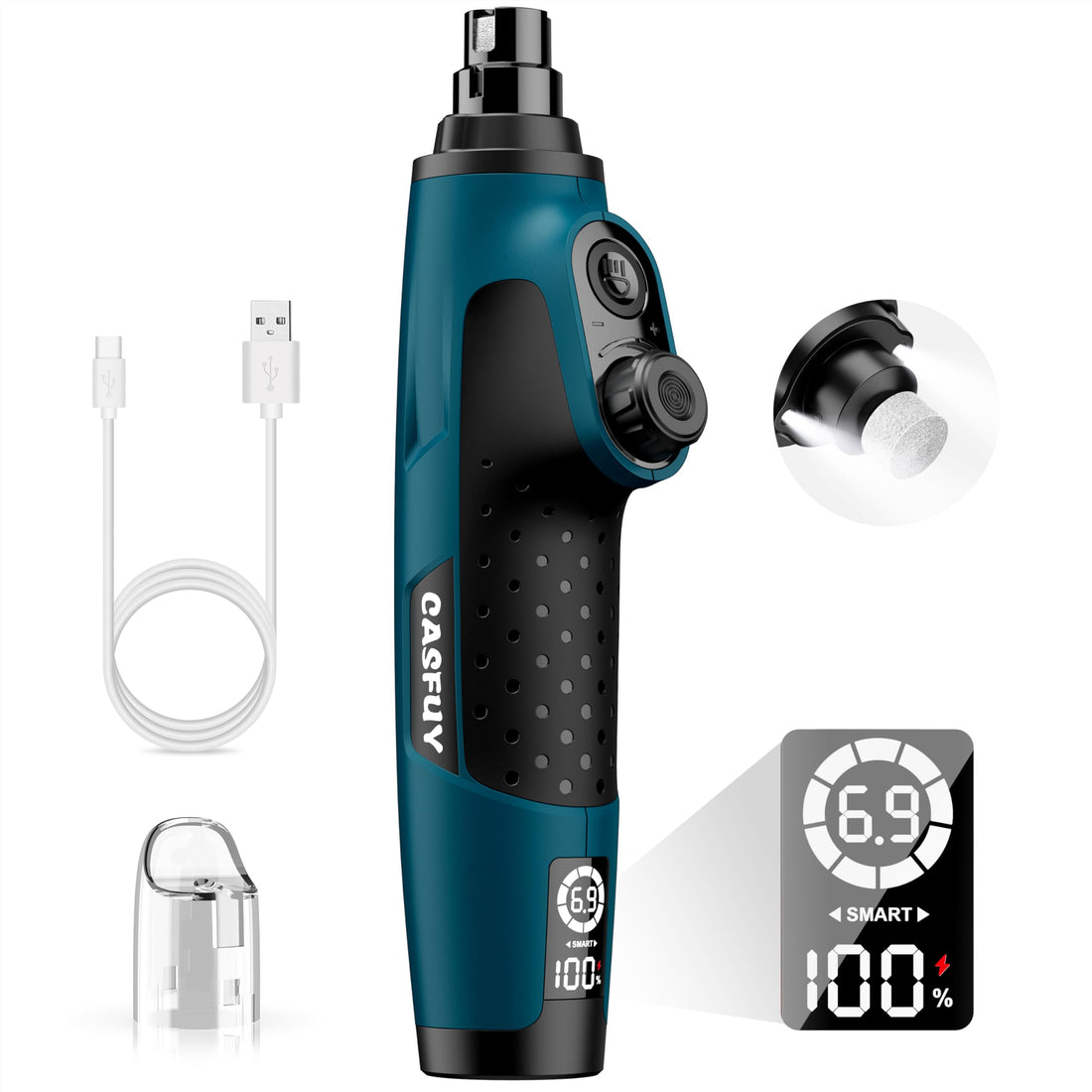 Casfuy Smart 6-Speed Dog Nail Grinder