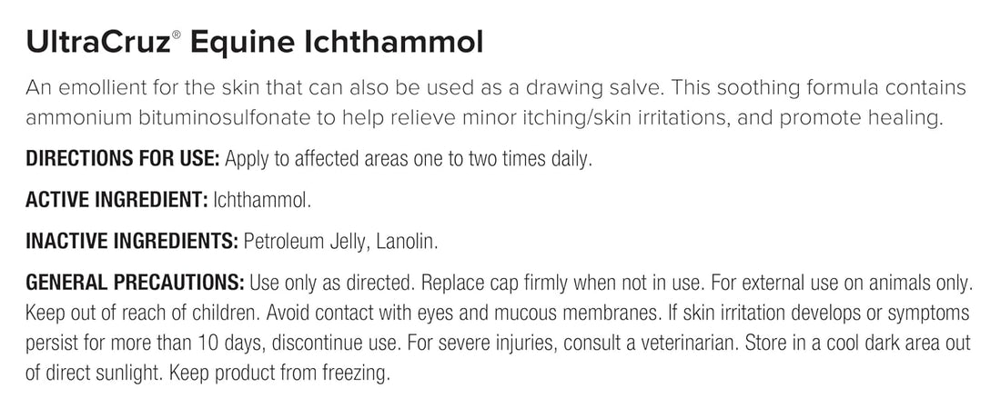 UltraCruz® Equine Ichthammol, 32 oz