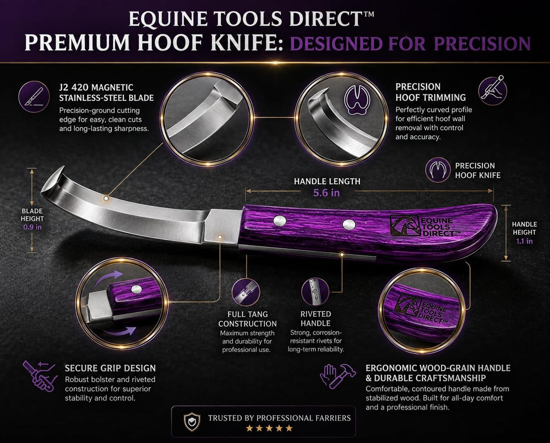 Right-Hand Double Edge Farrier Hoof Knife
