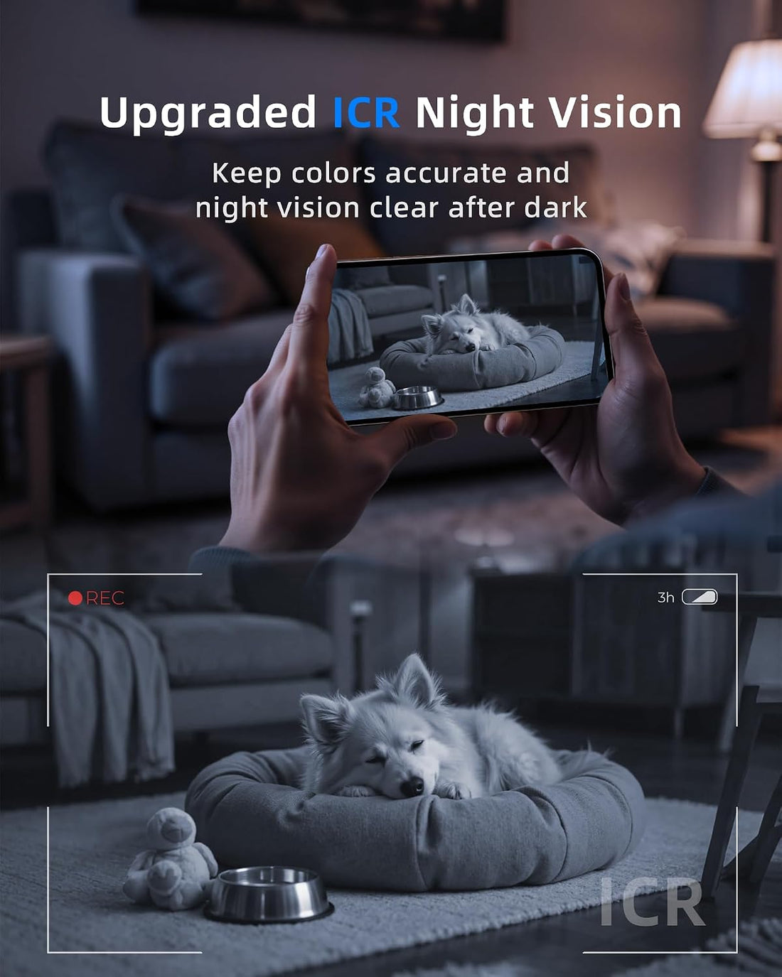 Andyssey 4MP Indoor Security Camera 360° Pan Tilt 5G/2.4G WiFi 6
