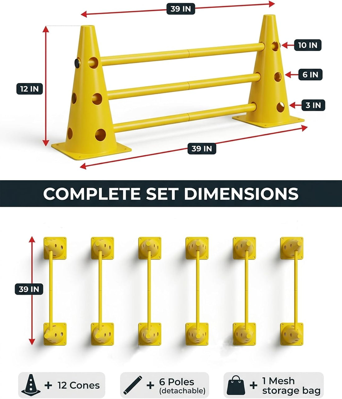 Dog Agility Equipment 6-Piece Set