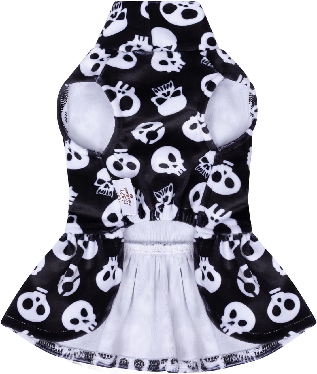 CuteBone Turtleneck Dog Velvet Dress Halloween Puppy Skirt Costume