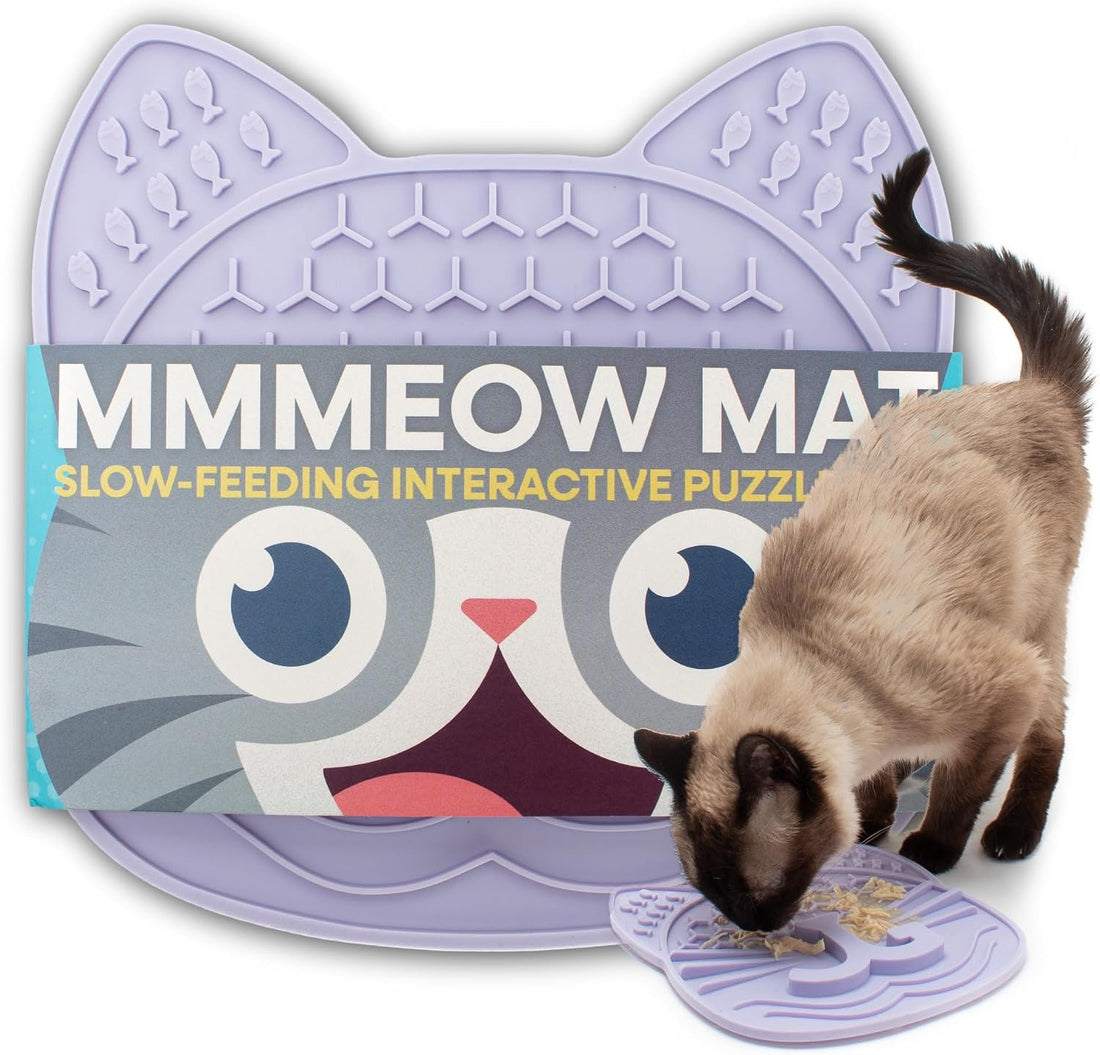 Jackson Galaxy Mmmeow Mat - Slow Feeding Interactive Puzzle Mat