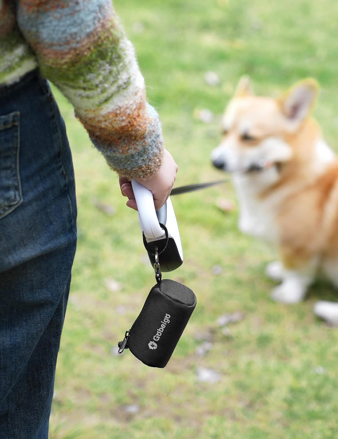 Gobeigo Dog Poop Bag Holder for Leash, Large Opening for Easy Pull Out