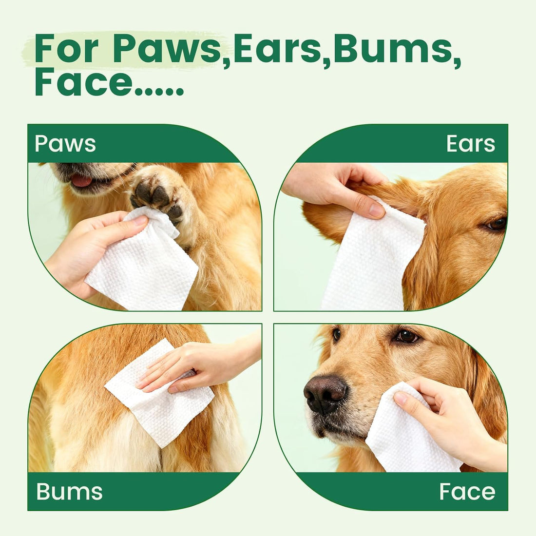 400 Unscented Dog Wipes for Paws and Butt Large Thick Puppy Wipes