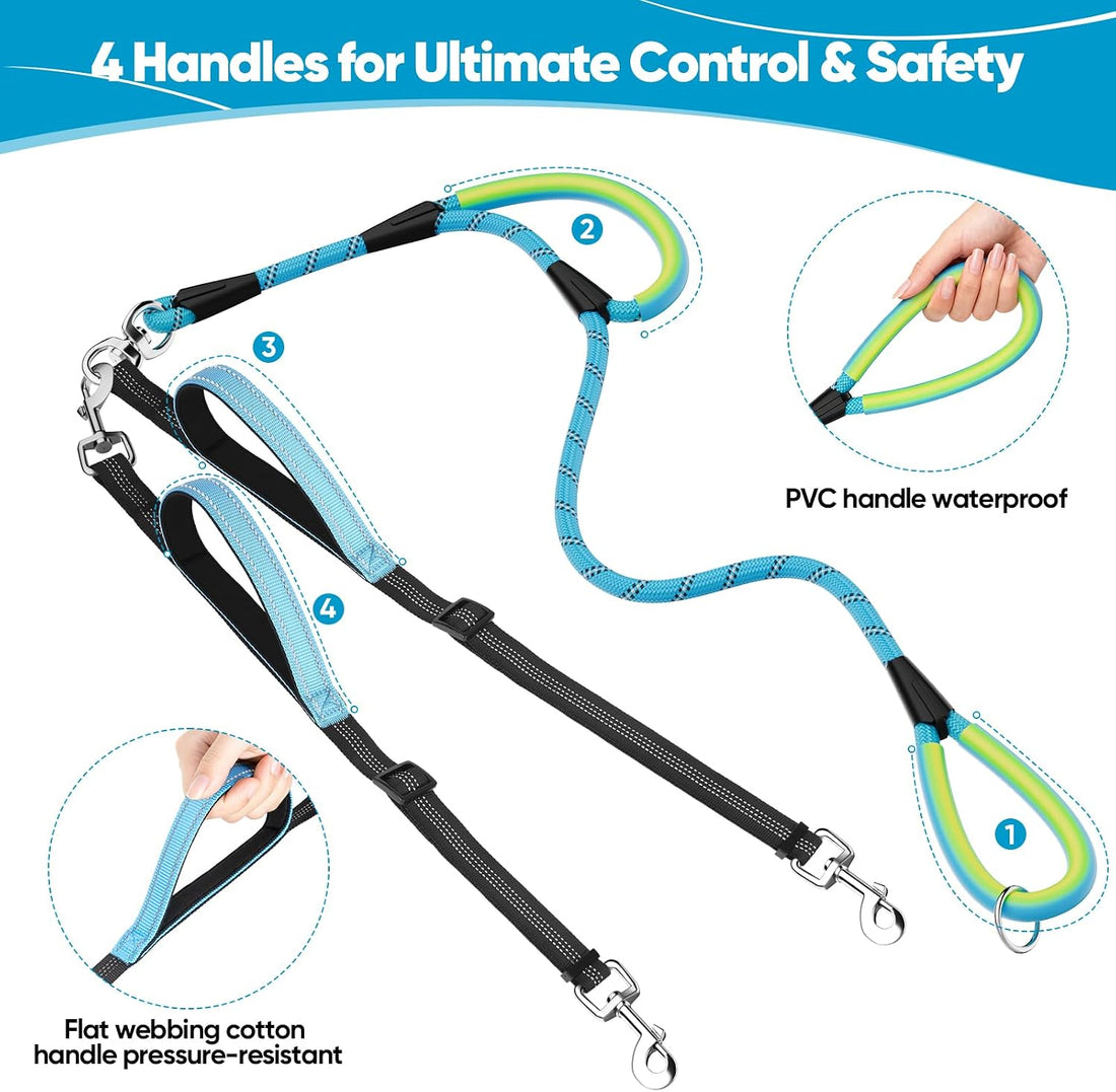 XiaZ Double Dog Leash for Two Dogs Perfect for Small Medium Dogs
