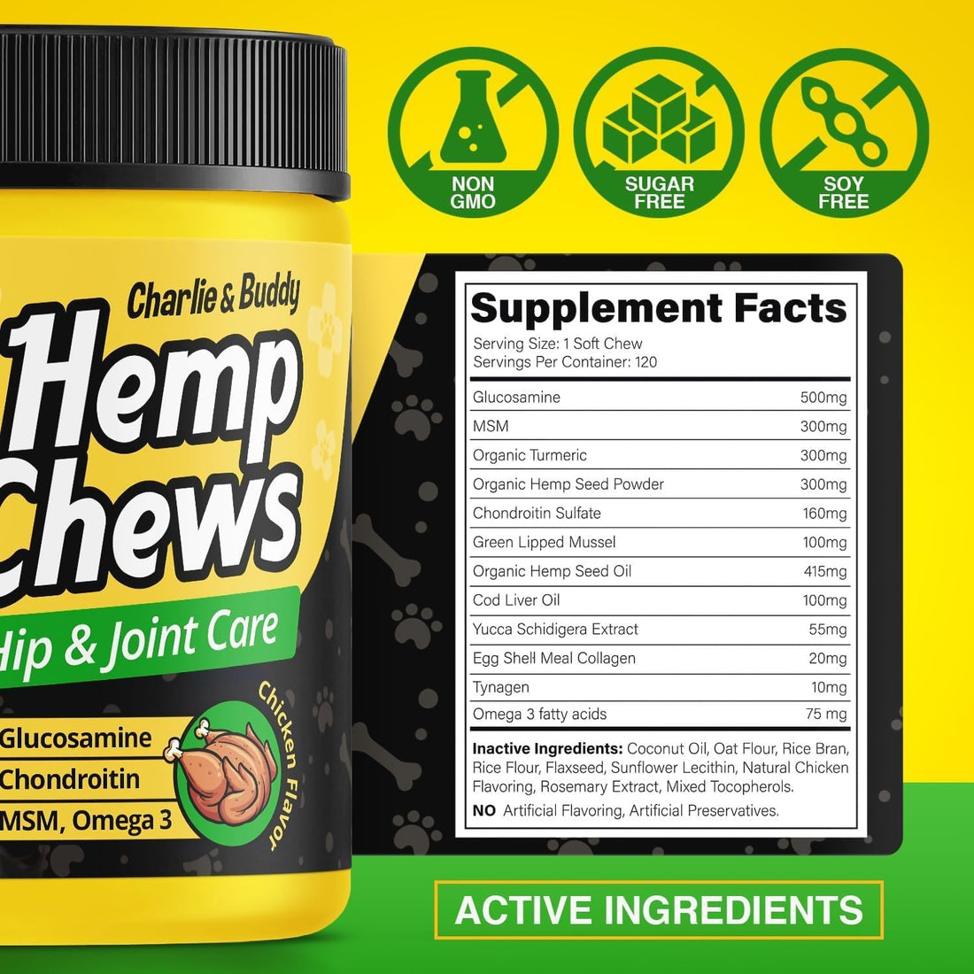 Glucosamine Chondroitin for Dogs - Hip Joint Supplement