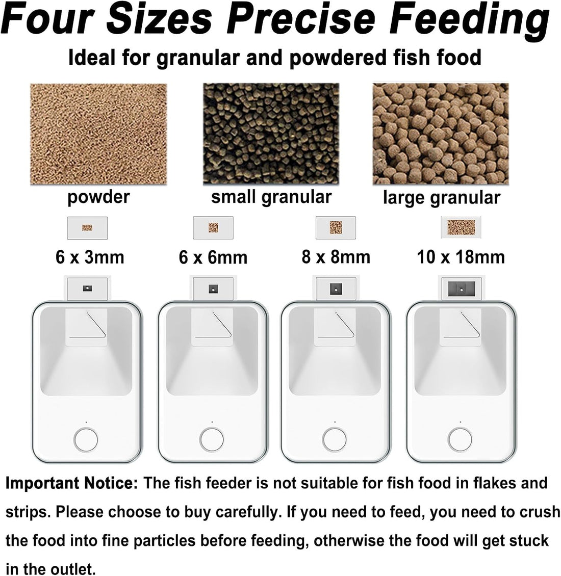 WiFi Fish Feeder for Aquarium Automatic Fish Feeder Automatic