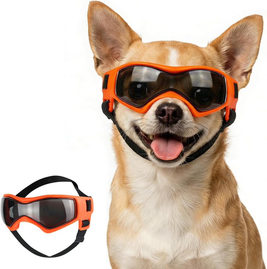 Dog Goggles for Small Breed, Anti-UV Windproof Extra Small Dog