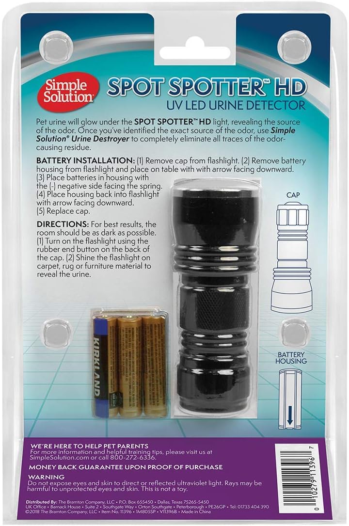 Simple Solution Spot Spotter HD UV LED Urine Detector