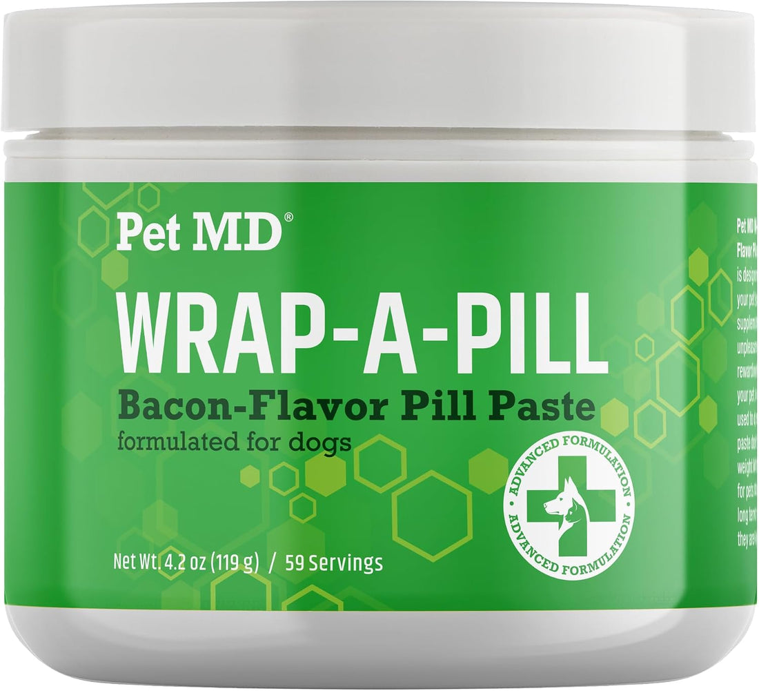 Pet MD Wrap A Pill Bacon Flavor Pill Paste for Dogs - 4.2 oz