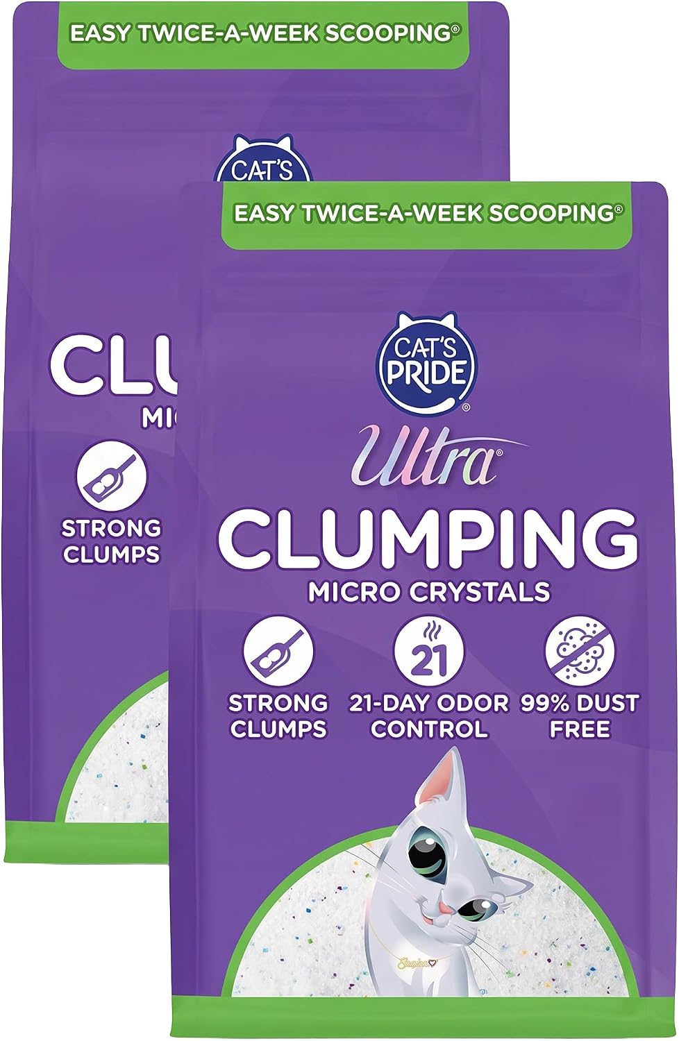 Ultra by Cat's Pride Clumping Micro Crystals Litter, Fragrance Free
