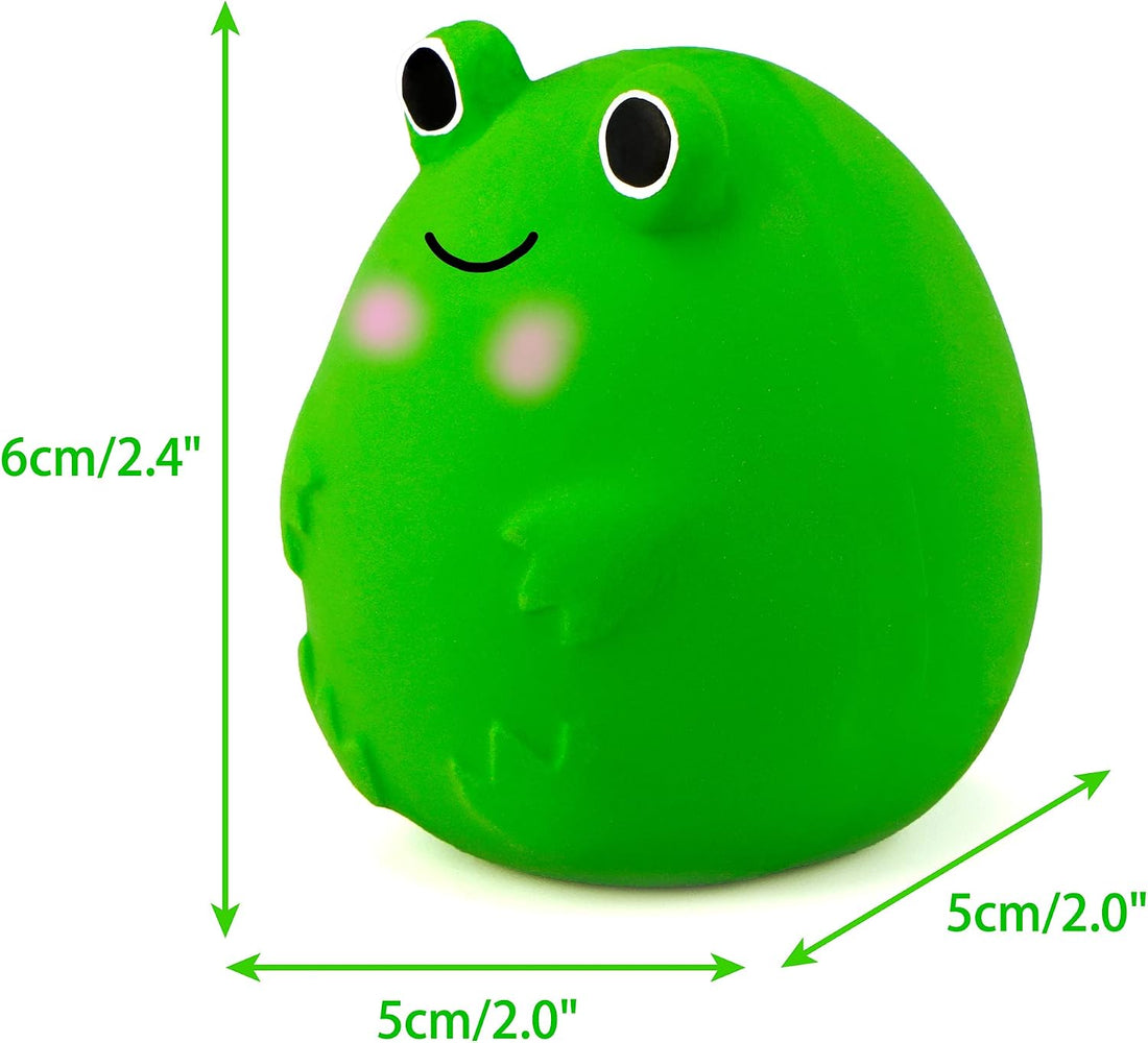 CHIWAVA 4PCS 2.4'' Squeak Latex Puppy Toy Funny Animal Sets Pet