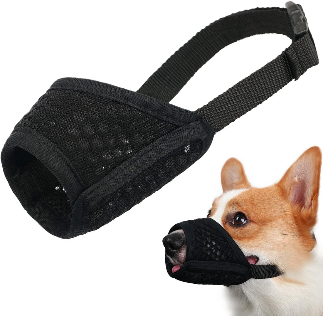 Mayerzon Dog Muzzle, Puppy Soft Mesh Muzzles for Grooming Biting