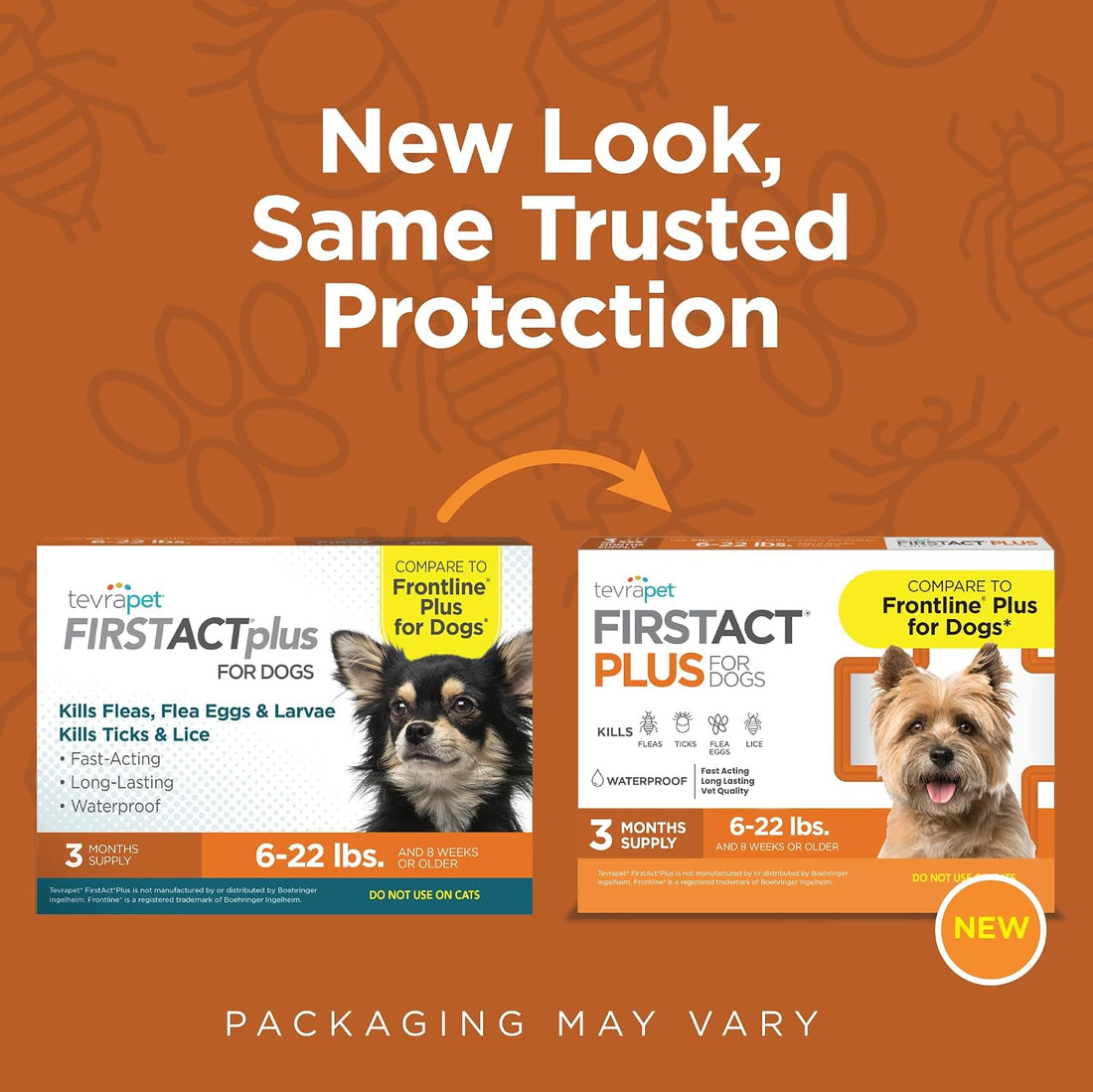 FirstAct Plus Flea Treatment for Dogs, Small Dogs 6-22 lbs, 3 Doses