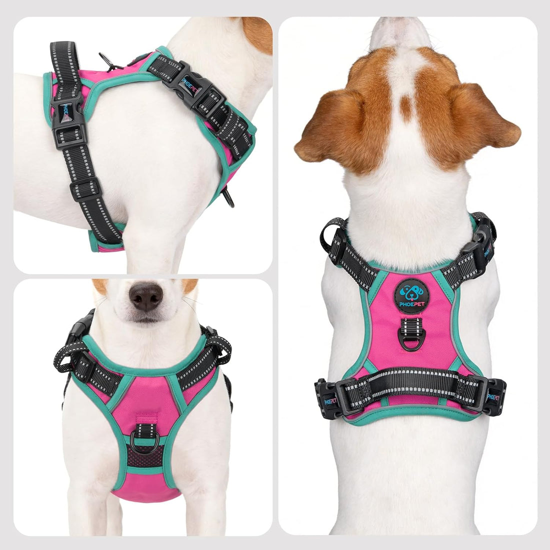 PHOEPET 2019 Upgraded No Pull Dog Harness, Reflective Adjustable Vest